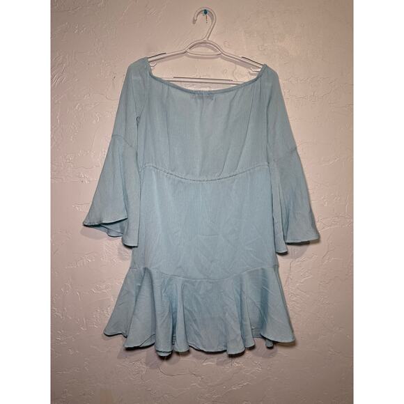 Luna Tuccini floral flowy mini dress womens small bohemian fairy boho festival - Picture 6 of 9